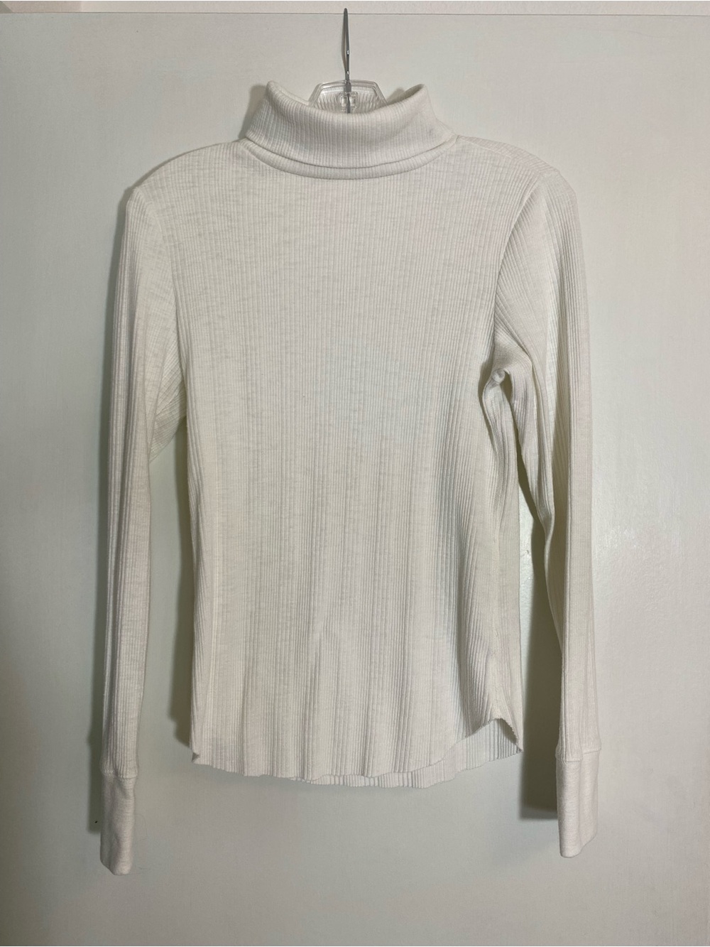 NWOT Aerie Cream Ribbed Turtleneck Sweater Top Size M